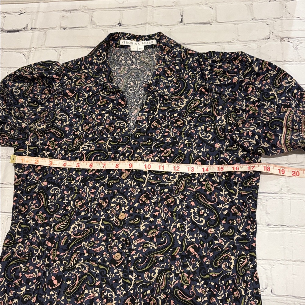 Veronica Beard Black Floral Midi Dress - Picture 13 of 15